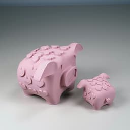 Valentine Pigs 3d model