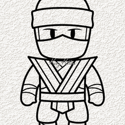 roblox ninja WALL ART 3d model
