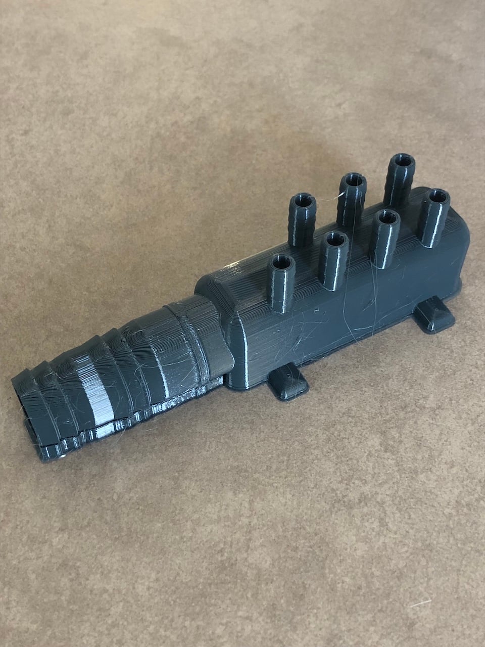 SPA manifold for 7 hoses 3d model