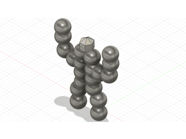 Human made out of balls 3d model