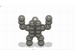 Human made out of balls 3d model