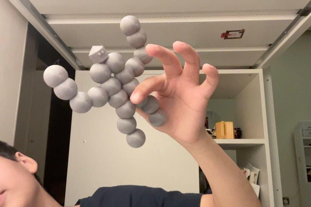 Human made out of balls 3d model