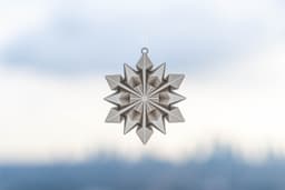 Origami Snowflake Ornament 3d model
