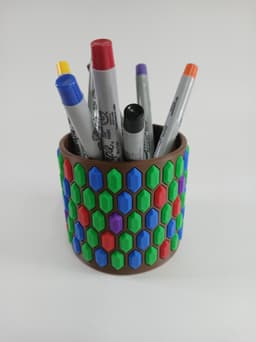 Simple Rupee Trash Can/Pen Holder/Flower Pot 3d model
