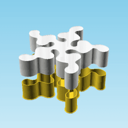 pentaBlob02, nestable box (v2) 3d model