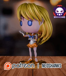 Sailor Venus Funko Style 3d model