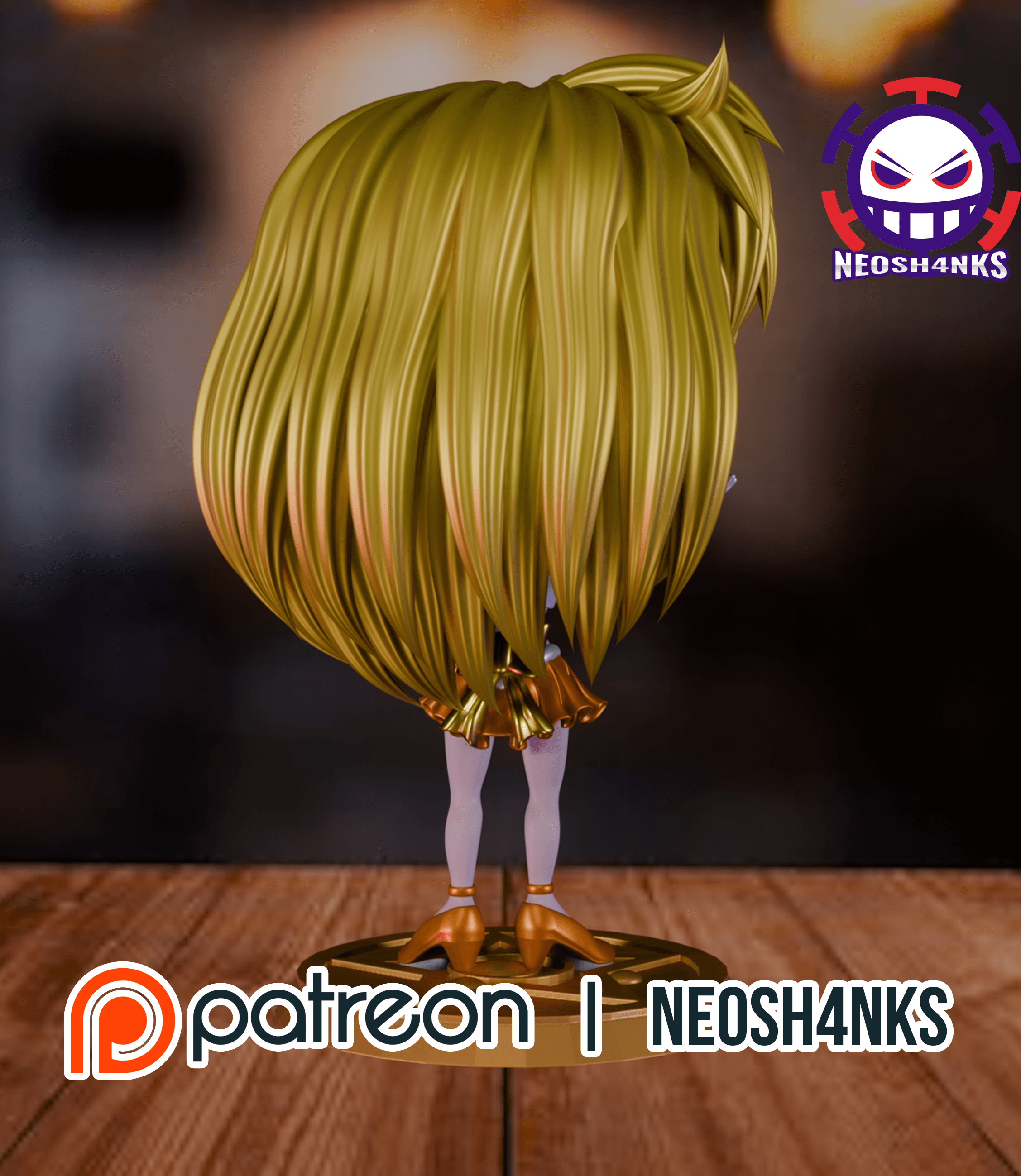 Sailor Venus Funko Style 3d model