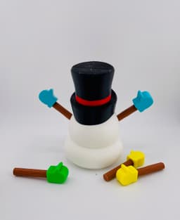 Snowman Gnome Set 3d model