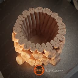 Tree Stump Pen Holder 3d model