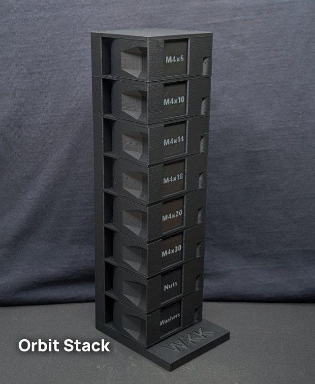 M4 OrbitStack - Swivel Screw Organizer 3d model