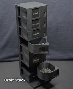 M4 OrbitStack - Swivel Screw Organizer 3d model
