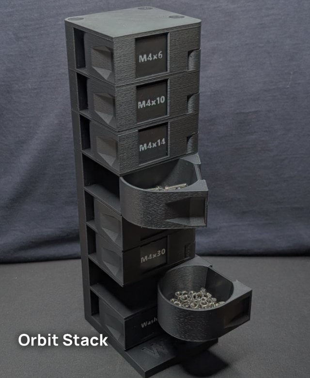 M4 OrbitStack - Swivel Screw Organizer 3d model