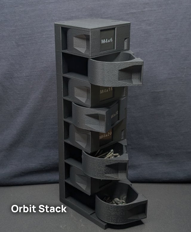 M4 OrbitStack - Swivel Screw Organizer 3d model