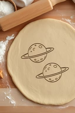 Planet Cookie Cutter, Biscuit Cutter 3d model