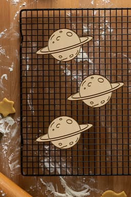 Planet Cookie Cutter, Biscuit Cutter 3d model
