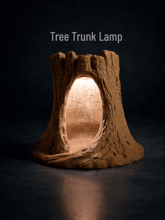 Tree Trunk Lamp 3d model
