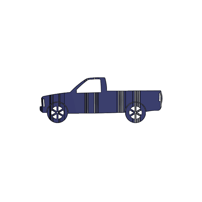 Cheyenne 3D Car Flip Art Desk Display 3d model