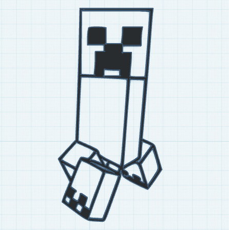 2D creeper wall art.stl 3d model
