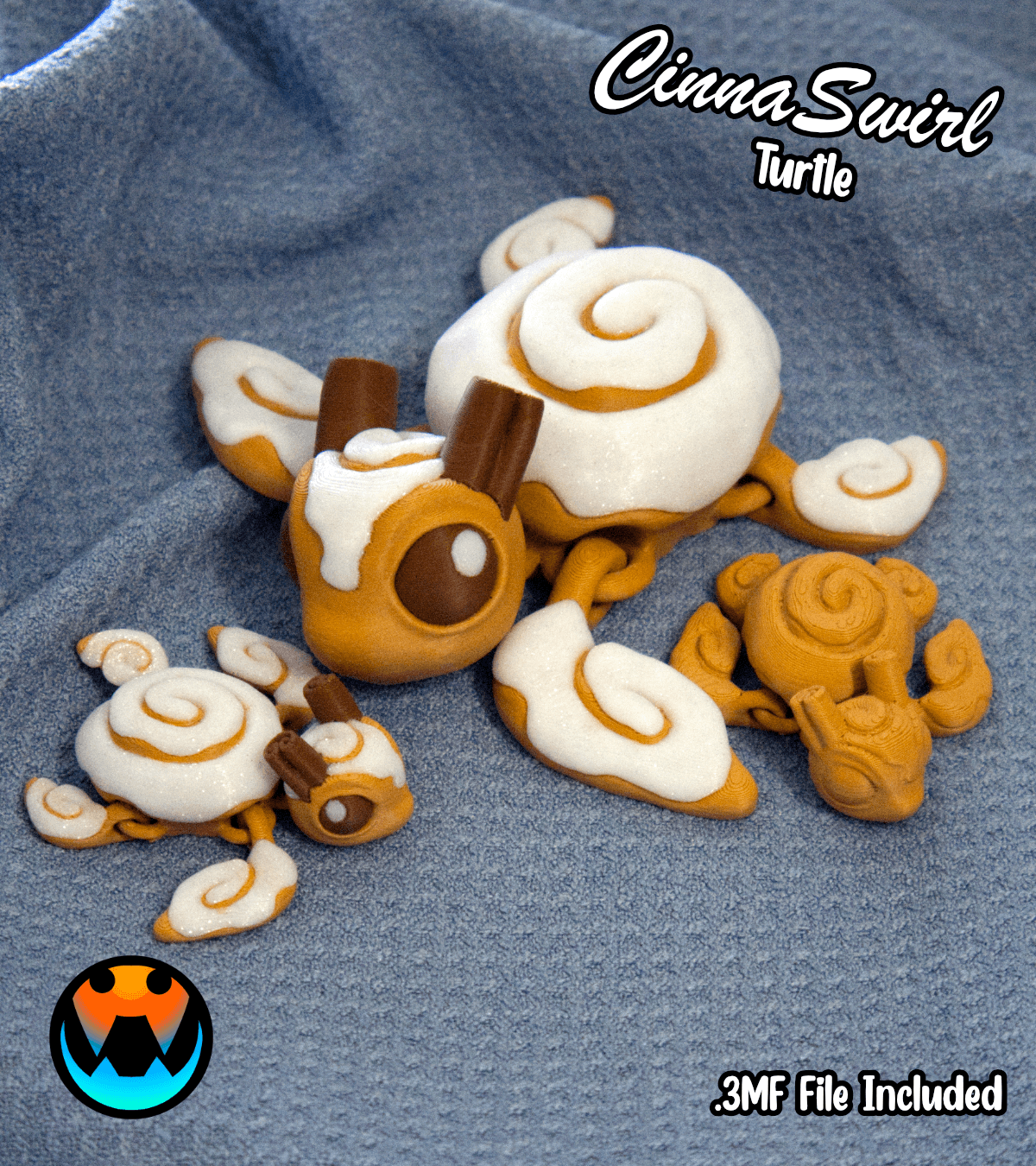 Cinnaswirl Turtle 3d model