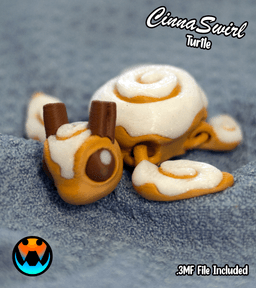 Cinnaswirl Turtle 3d model
