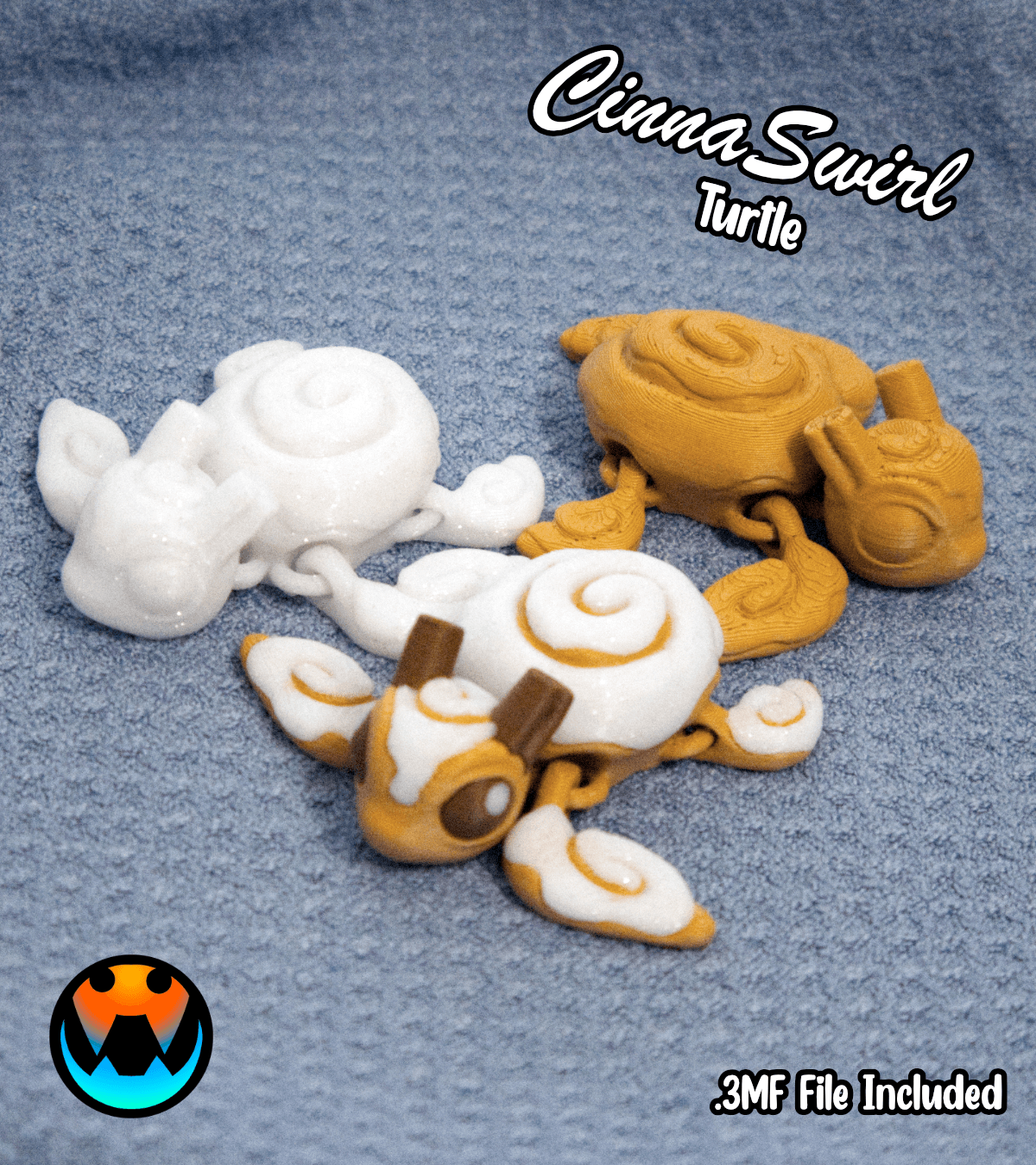 Cinnaswirl Turtle 3d model