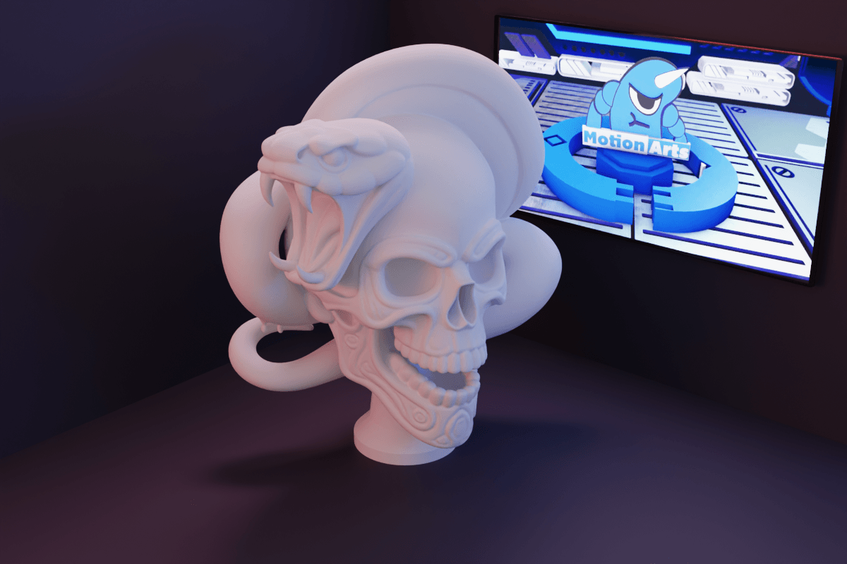 Cobra caveira.stl 3d model