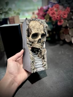Skull cave booknook 3d model