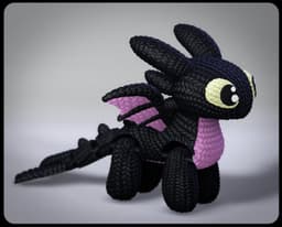 Crochet Toothless 3d model