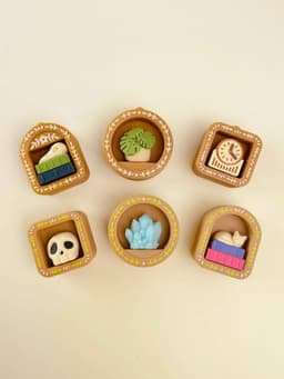 Mini Book Nook Clicker Keychain Fidget Toy Bundle 3d model