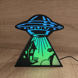 UFO Abduction LED Lamp 3d model