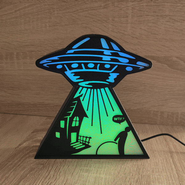UFO Abduction LED Lamp 3d model