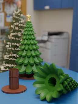 Christmas Tree Gift Box 3d model