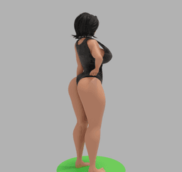Goth Girlfriend v2 3d model