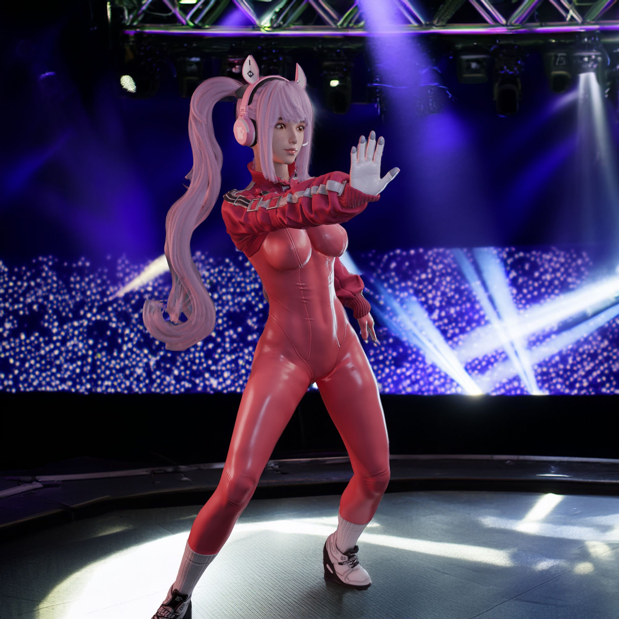 K Pop Girl v2 3d model