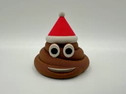 Christmas Poop Emoji 3d model