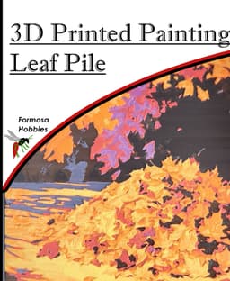 3D Printed Painting - Fall Leaf Pile 3d model
