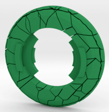 BEYBLADE TORTOISE GRENADE | COMPLETE | CCG SERIES 3d model