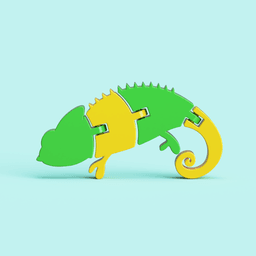 Articulated Chameleon 3d model