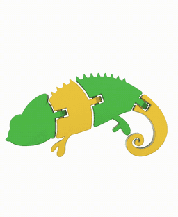 Articulated Chameleon 3d model