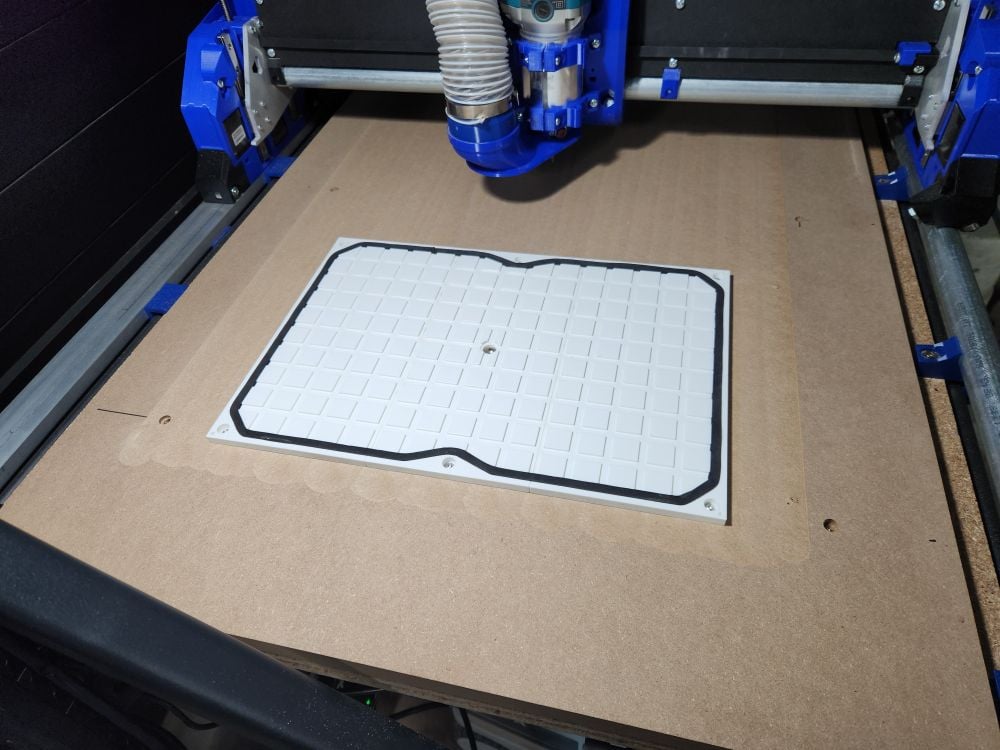 Modular CNC Vacuum Workholding Table 3d model