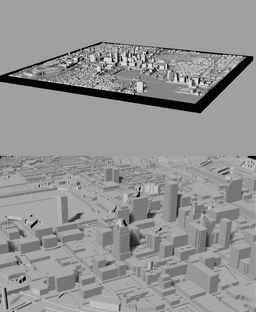 BALTIMORE, Skyline 3D map 3d model