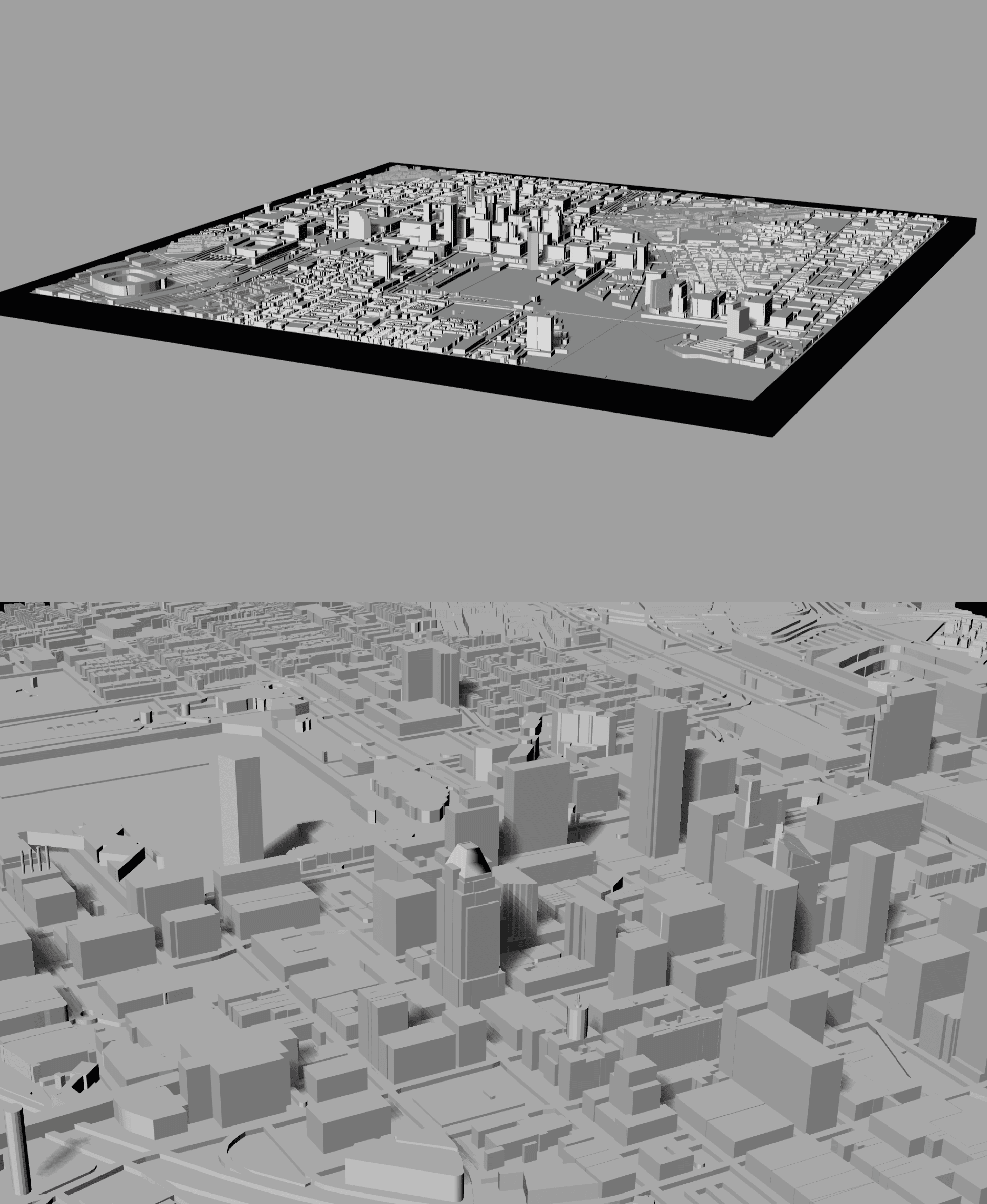 BALTIMORE, Skyline 3D map 3d model
