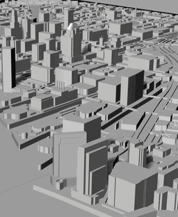 BALTIMORE, Skyline 3D map 3d model