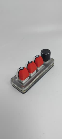 Pokeball cape Keycaps 3d model