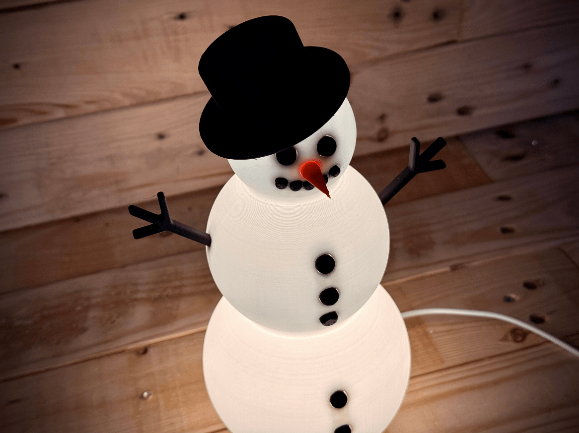 Light Up Snowman 3d model