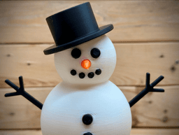 Light Up Snowman 3d model
