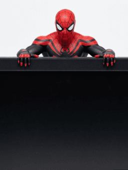 Spider-Man Monitor Hugger – Dynamic Desk Companion 3d model