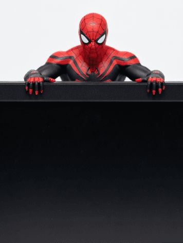 Spider-Man Monitor Hugger – Dynamic Desk Companion 3d model
