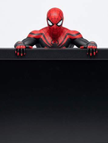 Spider-Man Monitor Hugger – Dynamic Desk Companion 3d model