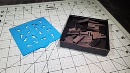 Occupational Therapy Key Hole Peg Board 3d model
